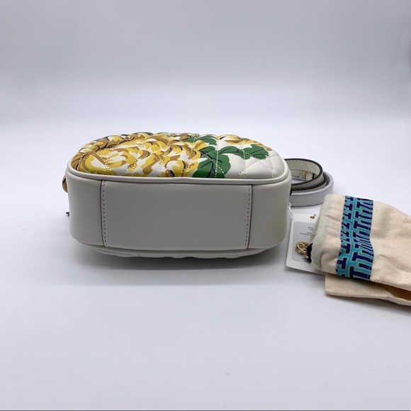 Tory Burch KIRA CHEVRON  FLORAL CAMERA BAG - Picture 5 of 10